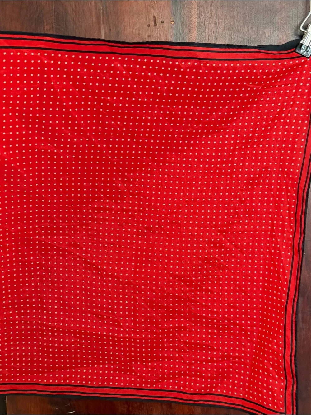 Red Polka Dot Scarf